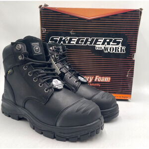 Skechers For Work 200049 Men's NWD Steel-Toe Work Boot Black US Size 12